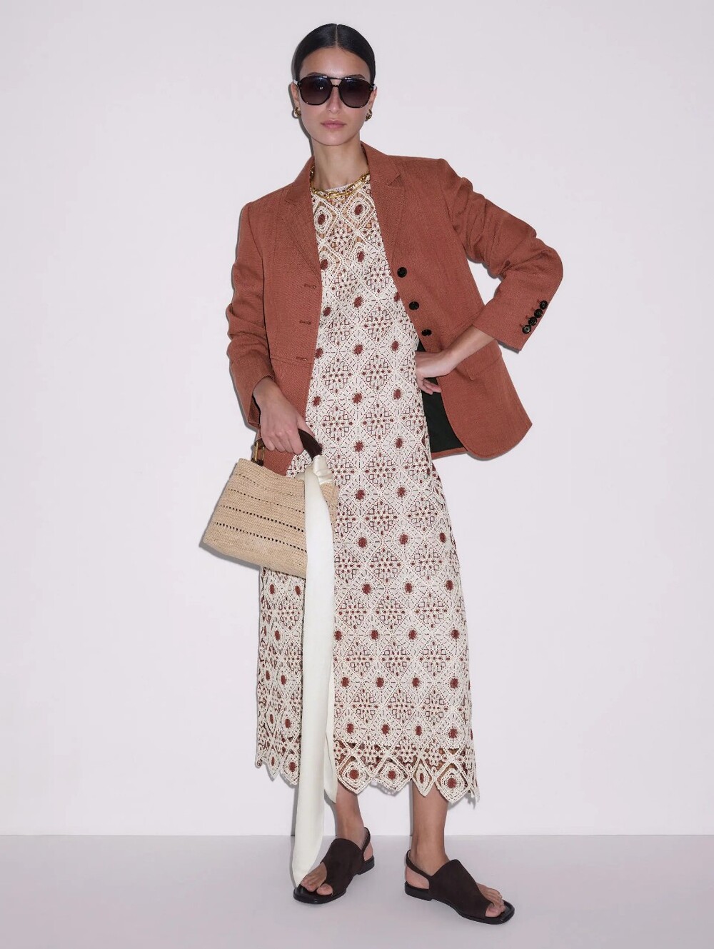 ME+EM Graphic Lace Maxi Dress - Picture 3 of 16